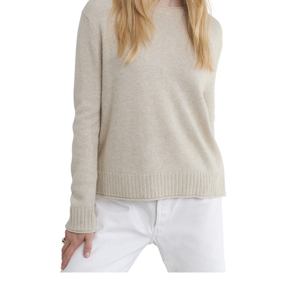 Jenni Kayne -Elegant Tan Crew Neck Sweater - Picture 6 of 7